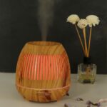 Wood-Grain Aromatherapy Humidifier with Ambient Night Light Bundle