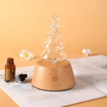 Wooden base fragrance humidifier