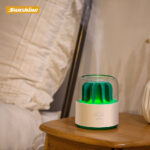 Sleek White Cylindrical Humidifier
