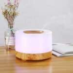 Round Wood-Accent Aromatherapy Diffuser