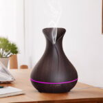 Wood-Grain Floral-Shaped Aromatherapy Diffuser